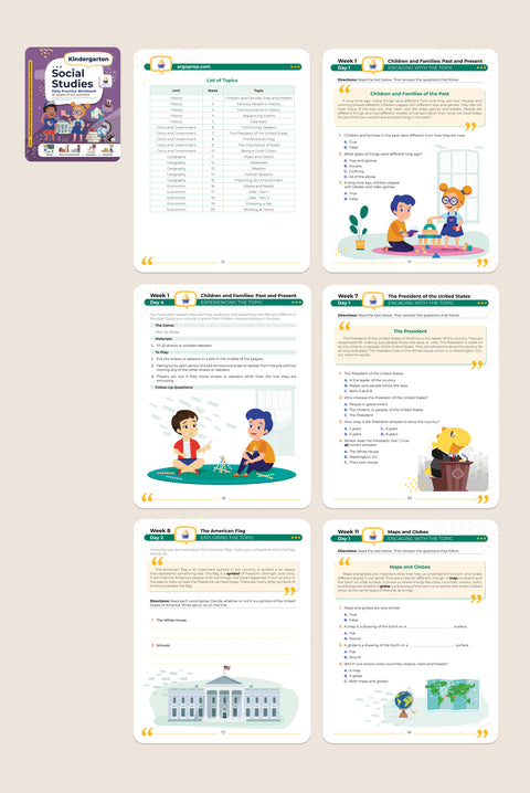 Kindergarten (5 Workbooks + 12 Months Online Access)