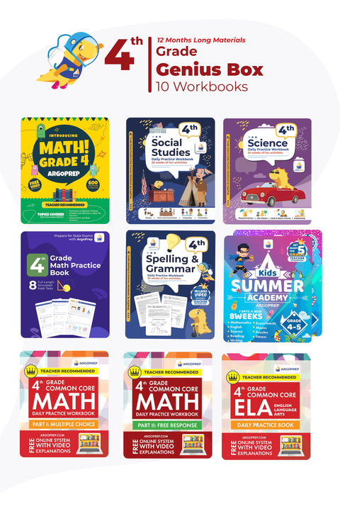 4th Grade Ultimate Bundle (10 Workbooks)