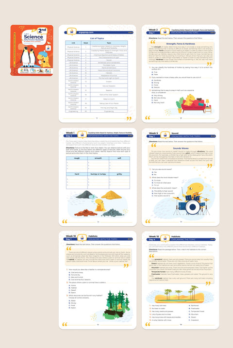 2nd Grade Science: Daily Practice Workbook | 20 Weeks of Fun Activities