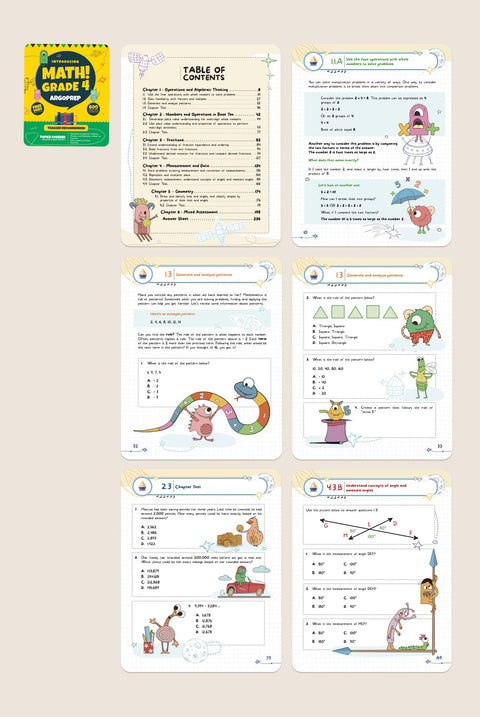 Introducing MATH! Grade 4 by ArgoPrep: 600+ Practice Questions + Comprehensive Overview of Each Topic