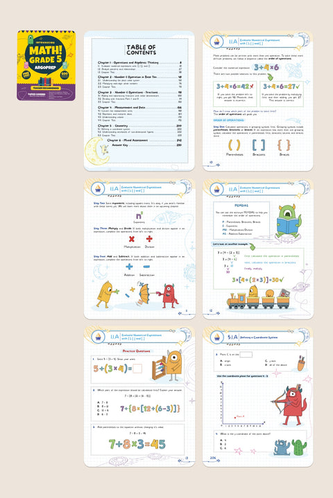Introducing MATH! Grade 5 by ArgoPrep: 600+ Practice Questions + Comprehensive Overview of Each Topic