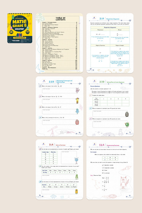 Introducing MATH! Grade 8 by ArgoPrep: 600+ Practice Questions + Comprehensive Overview of Each Topic
