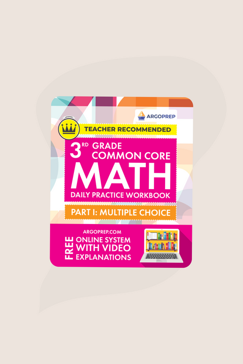 3rd Grade Math Workbook (Multiple Choice)