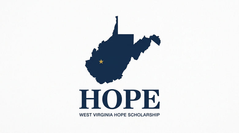 West Virginia HOPE Scholarship program graphic for homeschool curriculum