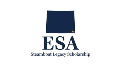 Wyoming Education Savings Account Steamboat Legacy Scholarship graphic for homeschool curriculum funding
