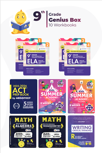 9th Grade Ultimate Bundle (10 Workbooks) – ArgoPrep