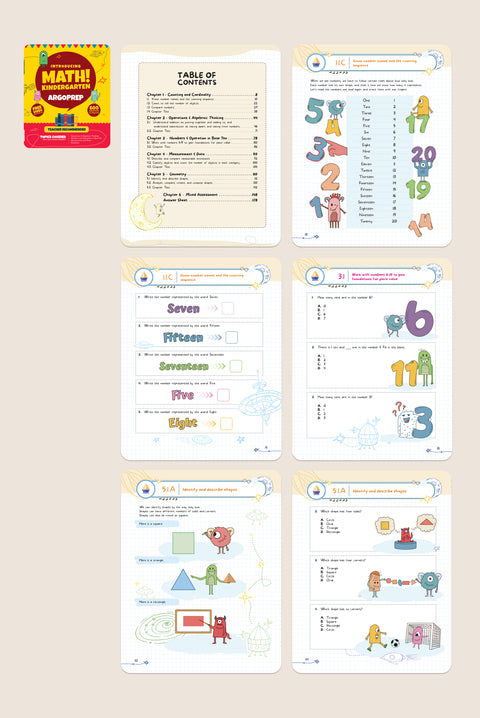 Kindergarten (5 Workbooks + 12 Months Online Access)