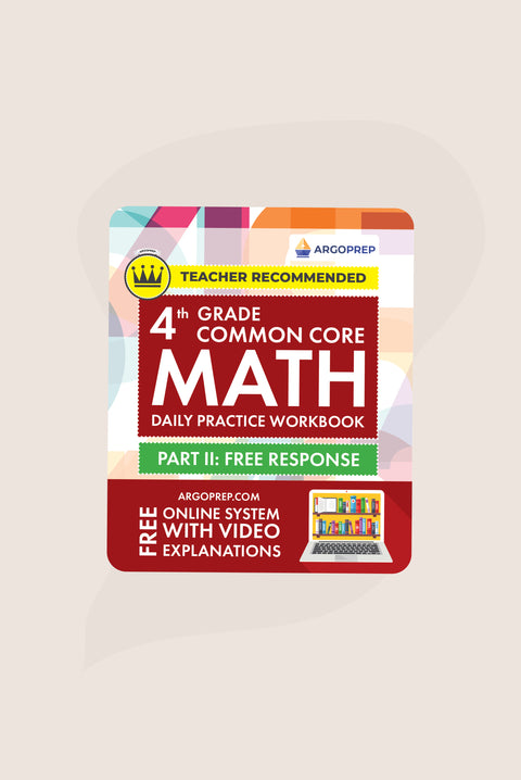 4th Grade Math Workbook (Free Response)