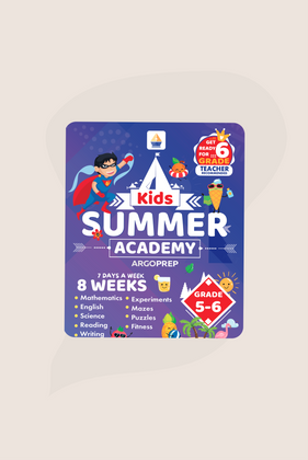 Kids Summer Academy by ArgoPrep - Grades 5-6: 8 Weeks of Math, Reading, Science, Logic, Fitness and Yoga