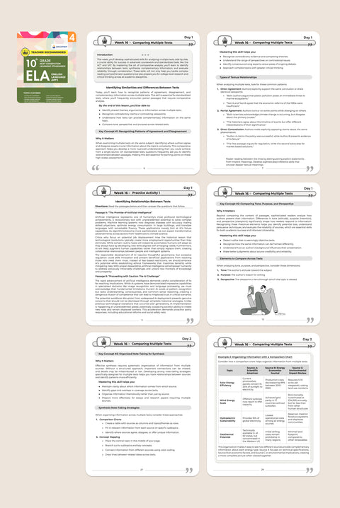 10th Grade ELA (English Language Arts) - Part 4
