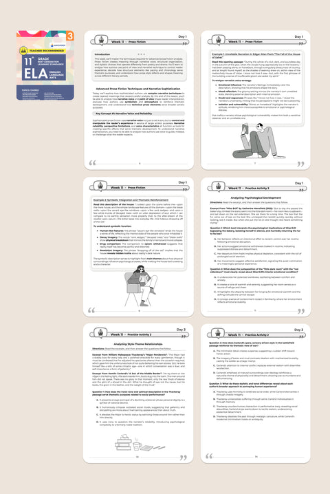 11th Grade ELA (English Language Arts) - Part 3