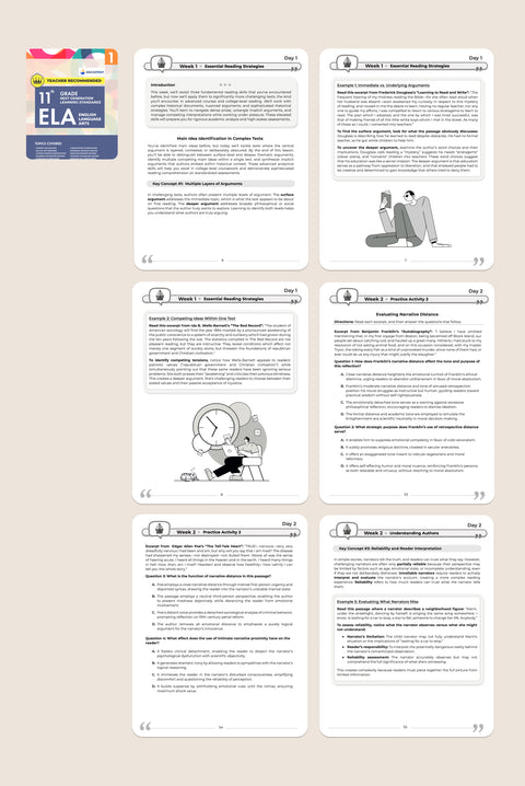 11th Grade ELA (English Language Arts) - Part 1