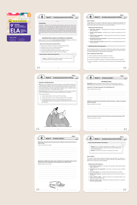 9th Grade Ultimate Bundle (10 Workbooks)