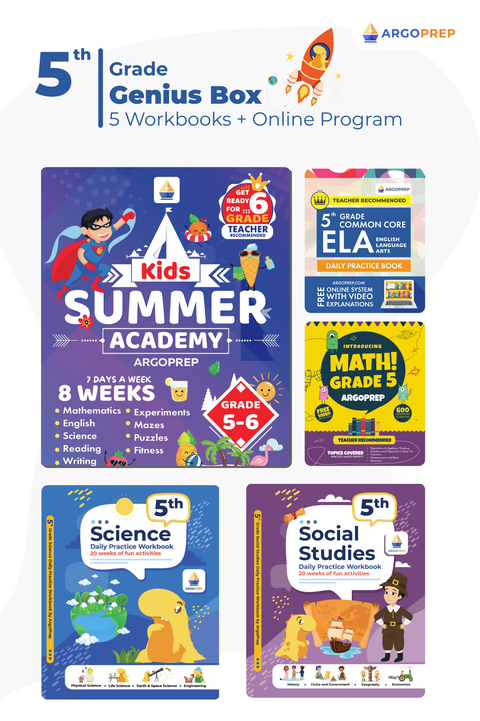 5th Grade (5 Workbooks + 12 Months Online Access)