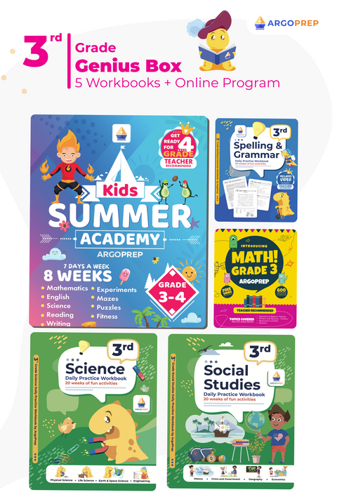 3rd Grade (5 Workbooks + 12 Months Online Access)