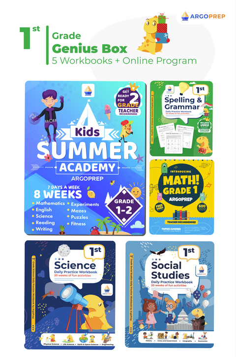 1st Grade (5 Workbooks + 12 Months Online Access)