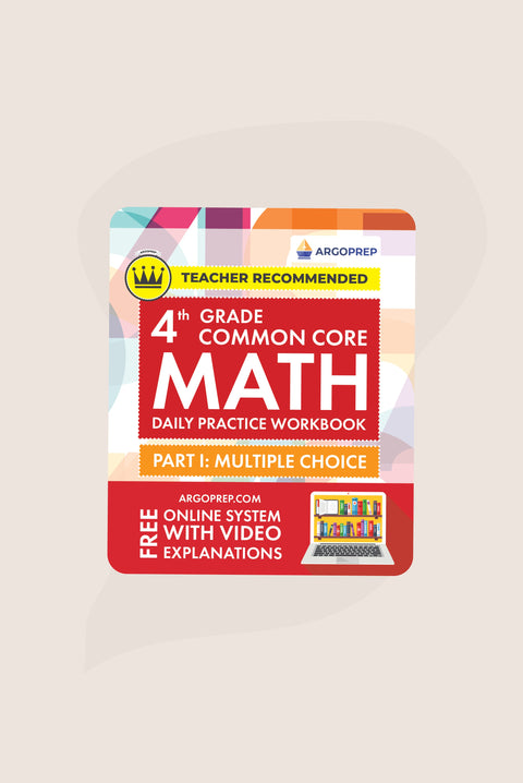 4th Grade Math Workbook (Multiple Choice)