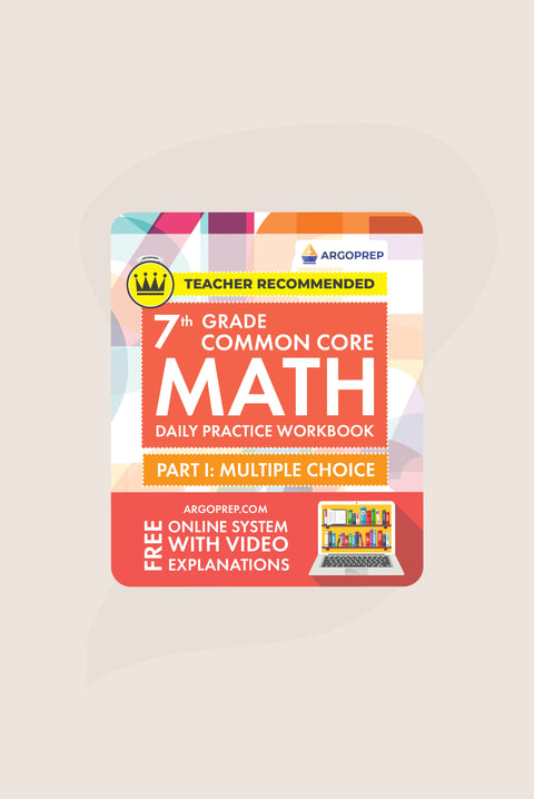 7th Grade Math Workbook (Multiple Choice)
