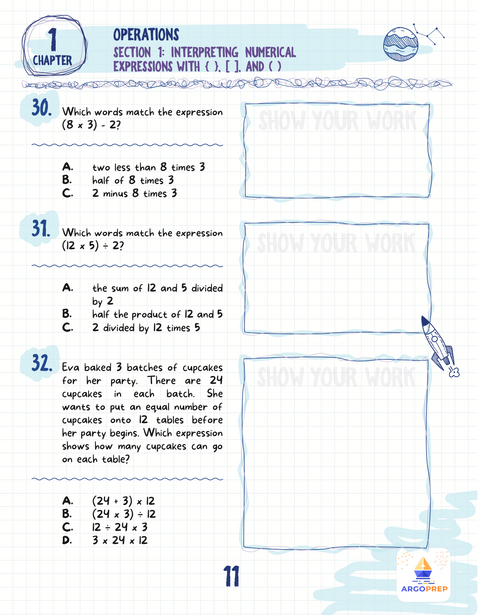 5th Grade Math e-Book (196 pages)