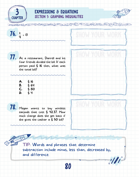 6th Grade Math e-Book (247 pages)